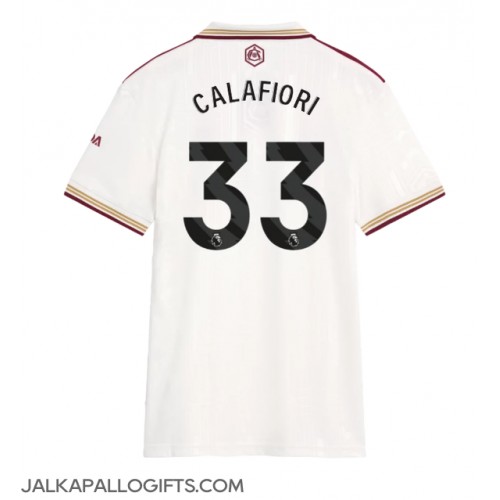 Arsenal Riccardo Calafiori #33 Kolmaspaita Naiset 2025-26 Lyhythihainen